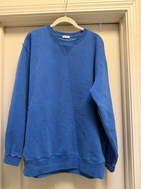 Brandy Melville Oversized Royal Blue Crewneck Sweatshirt